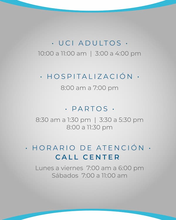 Horario de visitas
